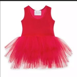 Iloveplum I love plum red tutu dress 3-6 NWT baby